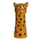 Hello Honey® 11" Multicolor Hand-Painted Decorative Stoneware Cheetah Vase